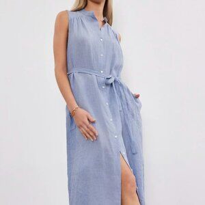 Velvet by Graham & Spencer - Luna linen dress size Large NWT